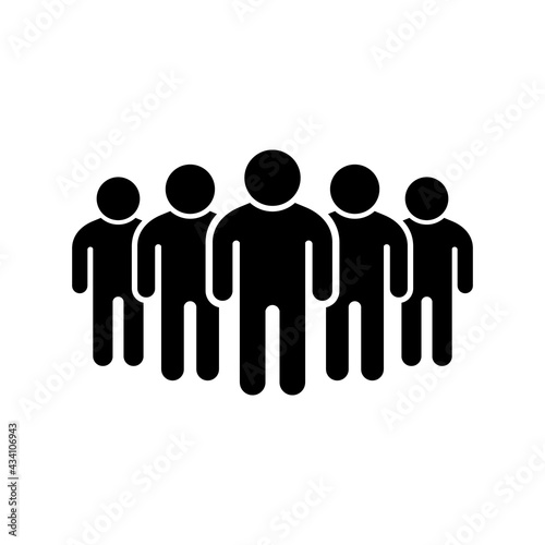 People group or team glyph icon