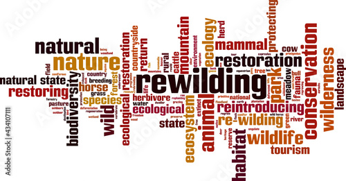 Rewilding word cloud