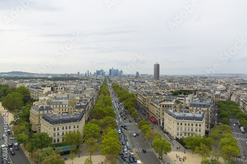 Paris view from Triumph arc