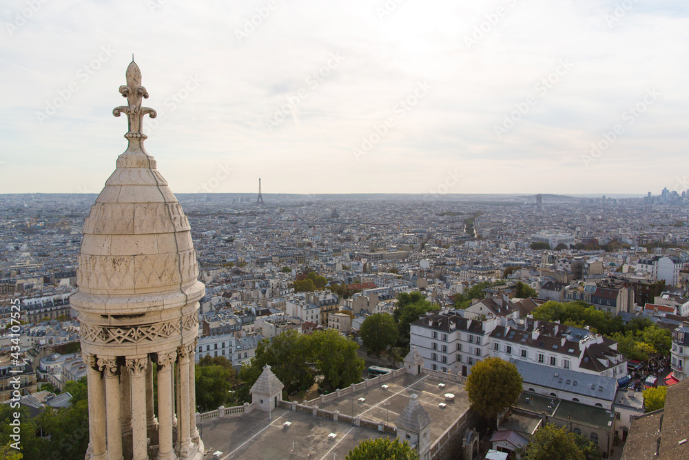 Paris, view from Basilica on Monmartre