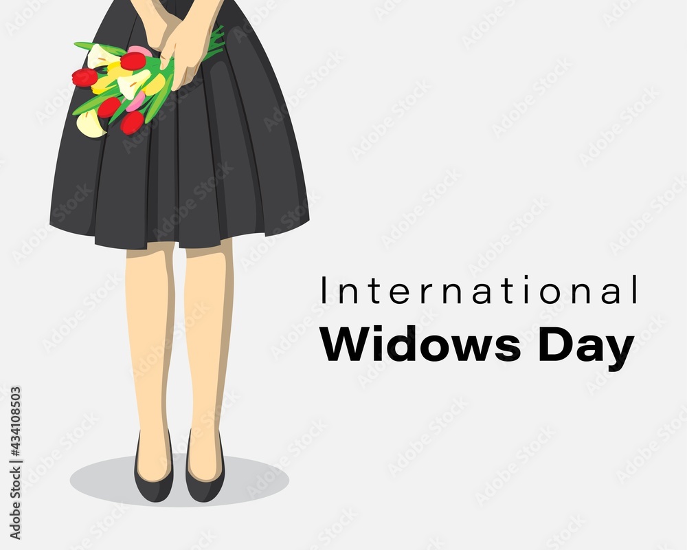 vector illustration for international widows days vector illustration for international widows days