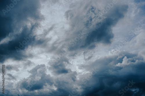 dramatic cloudy sky after a storm