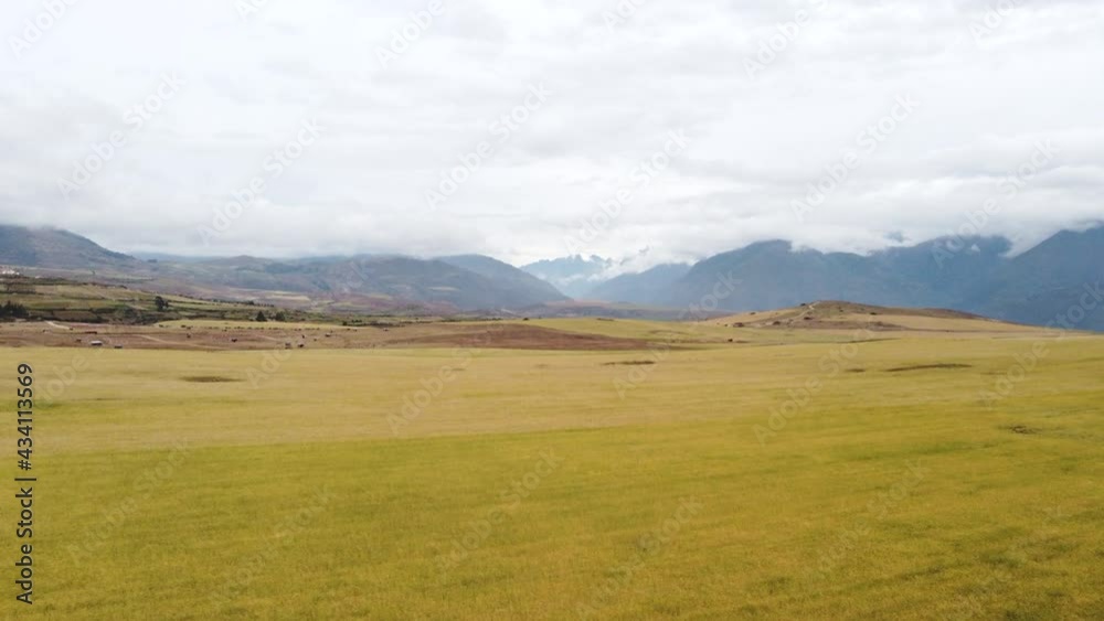 Breathtaking view of the landscape over the Andes of Cusco Breathtaking view of the landscape over the Andes of Cusco