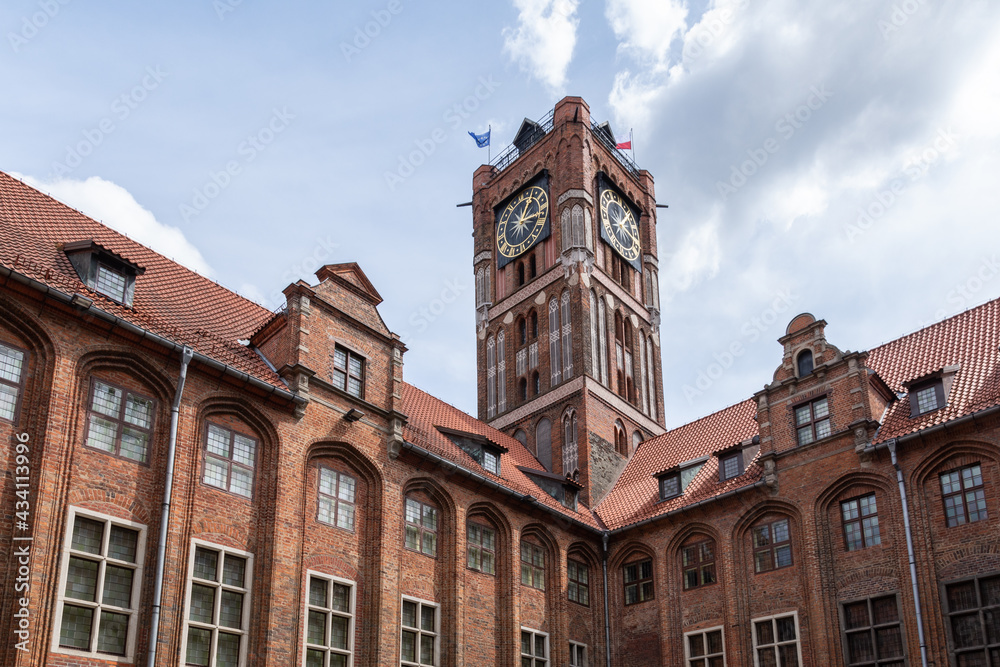 Gothic town hall in Toruń, Poland unesco 