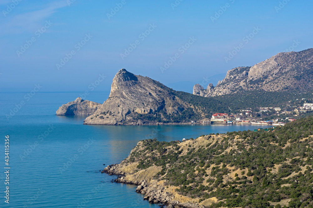 Picturesque seascape, Crimea.