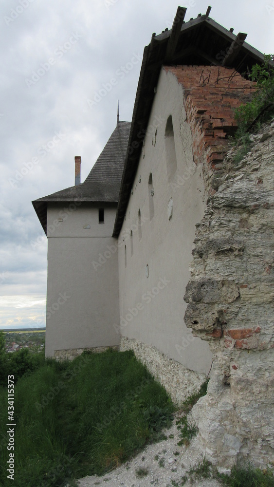 Ruins of a Halych castle in the city of Halych. Ukraine. 05.16.21