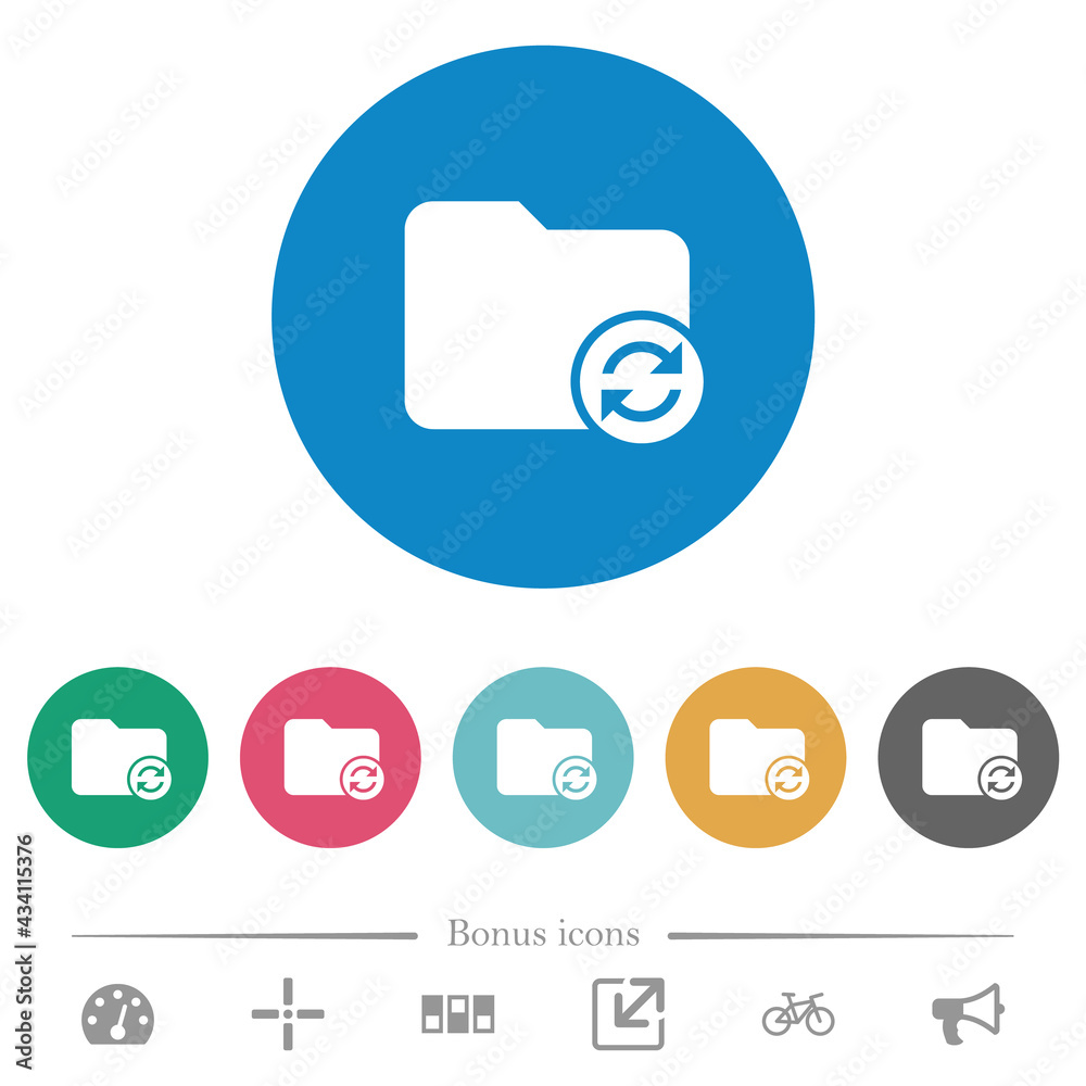 Refresh directory flat round icons Refresh directory flat round icons