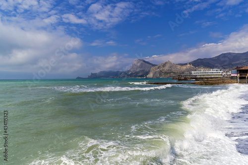 Seascape. The Black Sea coast of Crimea. photo