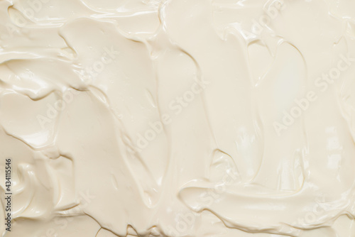 White whipped cream texture.