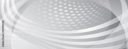 USA independence day abstract background with elements of american flag in gray colors