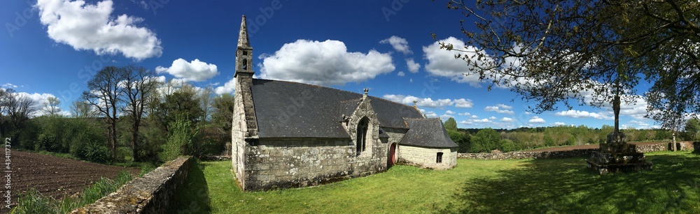 La chapelle de Saint-Guénolé à Trolez dans le canton de Briec en Bretagne Cornouailles Finistère France