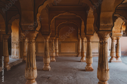 Sattais Katcheri Hall in Amber Fort   Amber Fort is the main tourist attraction in Jaipur  India