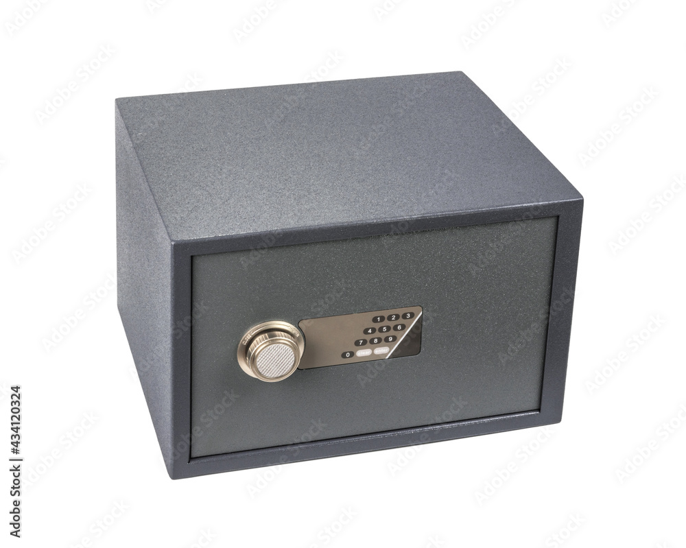 Cash Money safe deposit box isolated on white Cash Money safe deposit box isolated on white