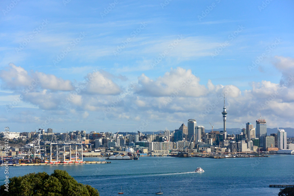Point de vue sur la ville d'Auckland en Nouvelle-Zélande.
