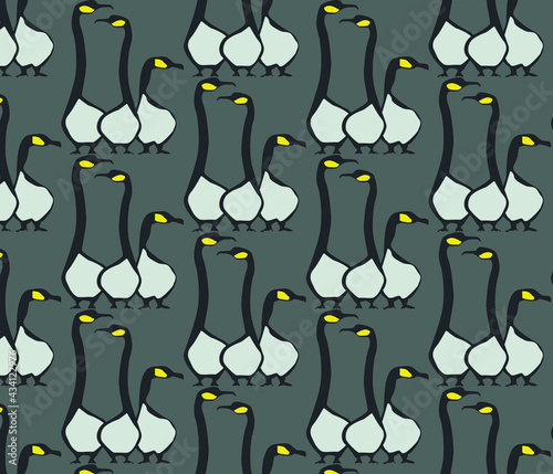 geese, pattern, dark background, bird. vector
