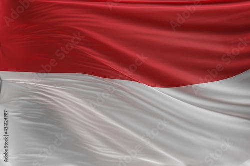 Abstract Indonesia Flag 3D Render (3D Artwork)