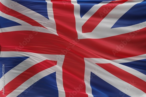 Abstract United Kingdom Flag 3D Render (3D Artwork)