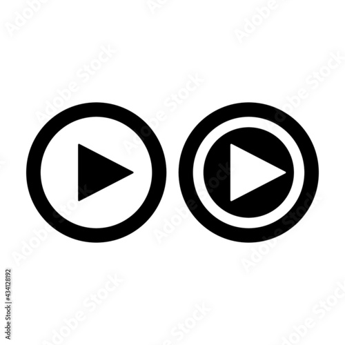Free Download play icon on button - GFXLoad