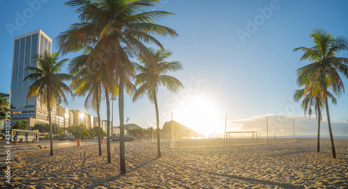 Copacabana is an elite beach in Rio de Janeiro. photo