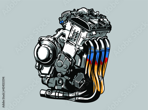 car  isolated  equipment  engine  motor