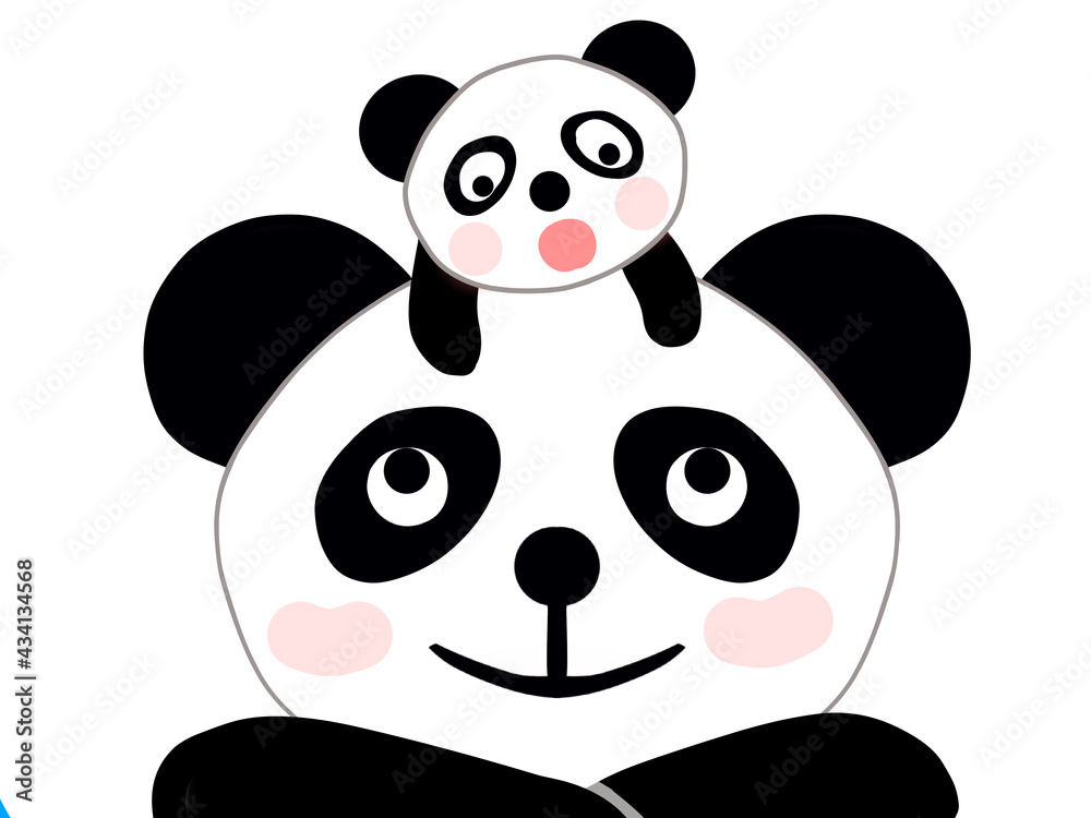 Obraz premium パンダの親子