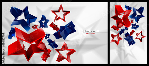 Abstract background, star shape, vector illustration.
