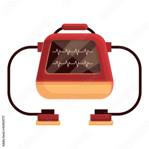 Disease defibrillator icon. Cartoon of Disease defibrillator vector icon for web design isolated on white background