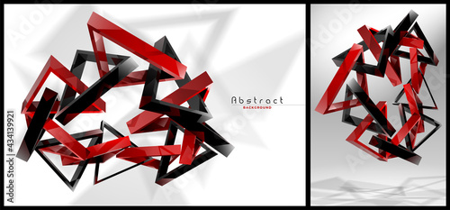 Abstract background, geometric shape, triangle, vector illustration.
