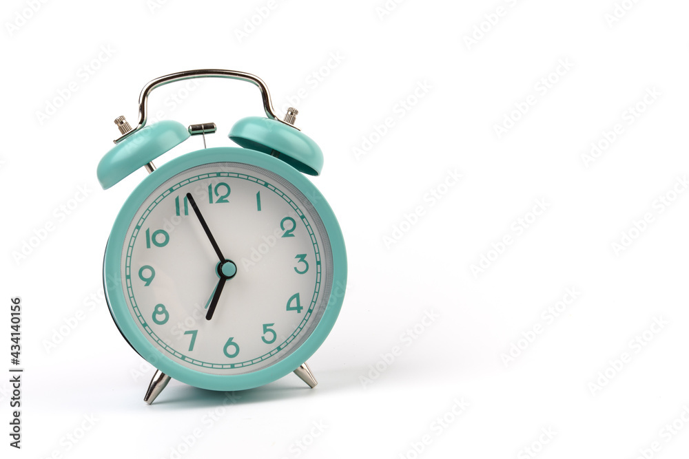 Old clock isolated on white background with space for text. Concept of time Old clock isolated on white background with space for text. Concept of time