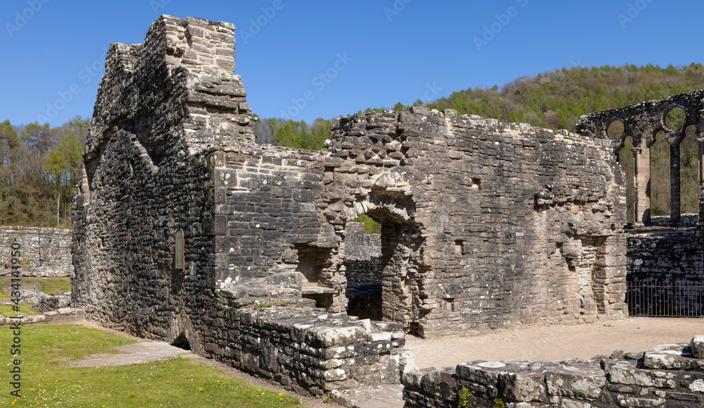 Monk's Kitchen and Refectory at Tintern Abbey, Monmouthshire, Wales, UK
