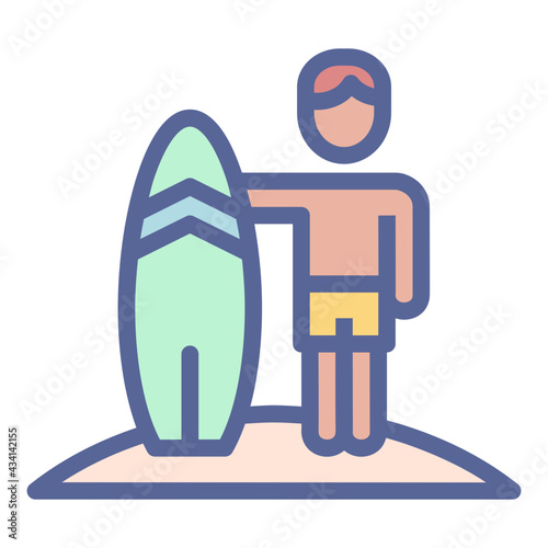 man with a surfboard