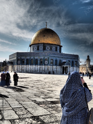 The Dome of the Rock on the Temple Mount in Jerusalem photo