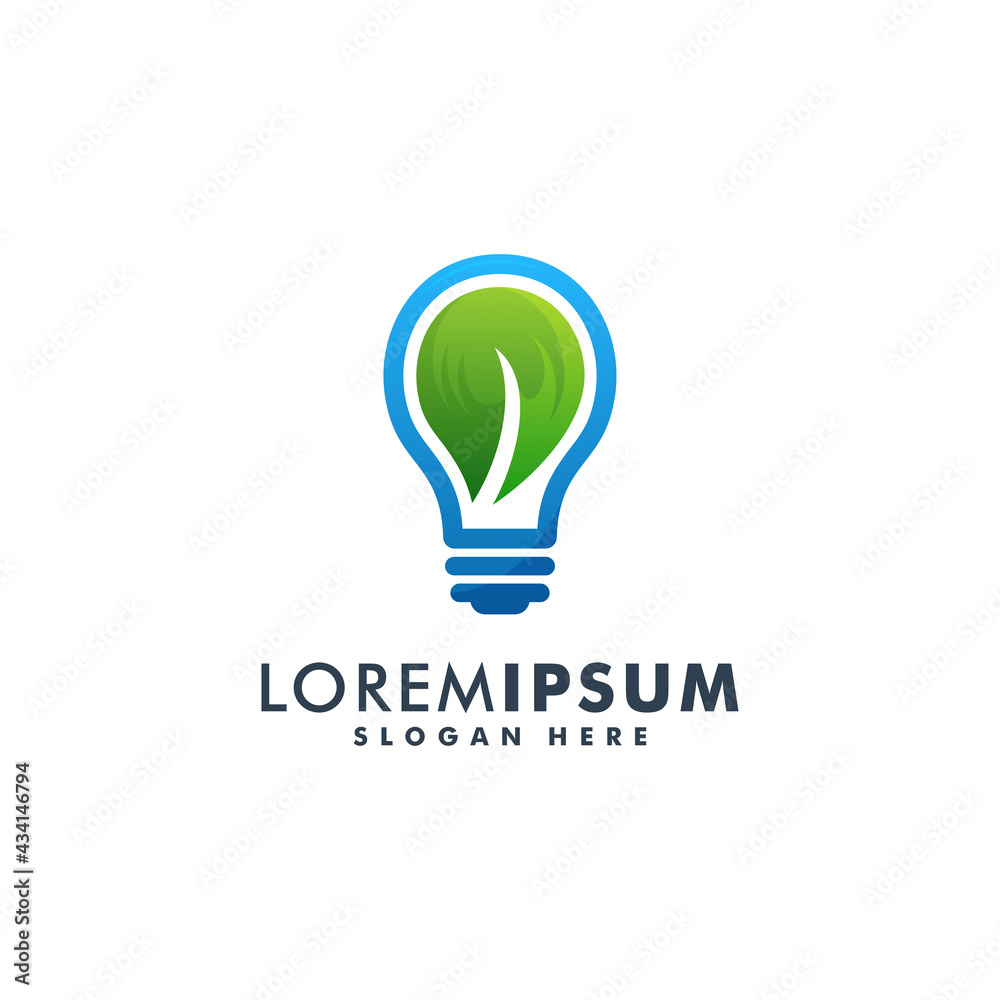 lamp logo design vector. bulb icon symbol lamp logo design vector. bulb icon symbol