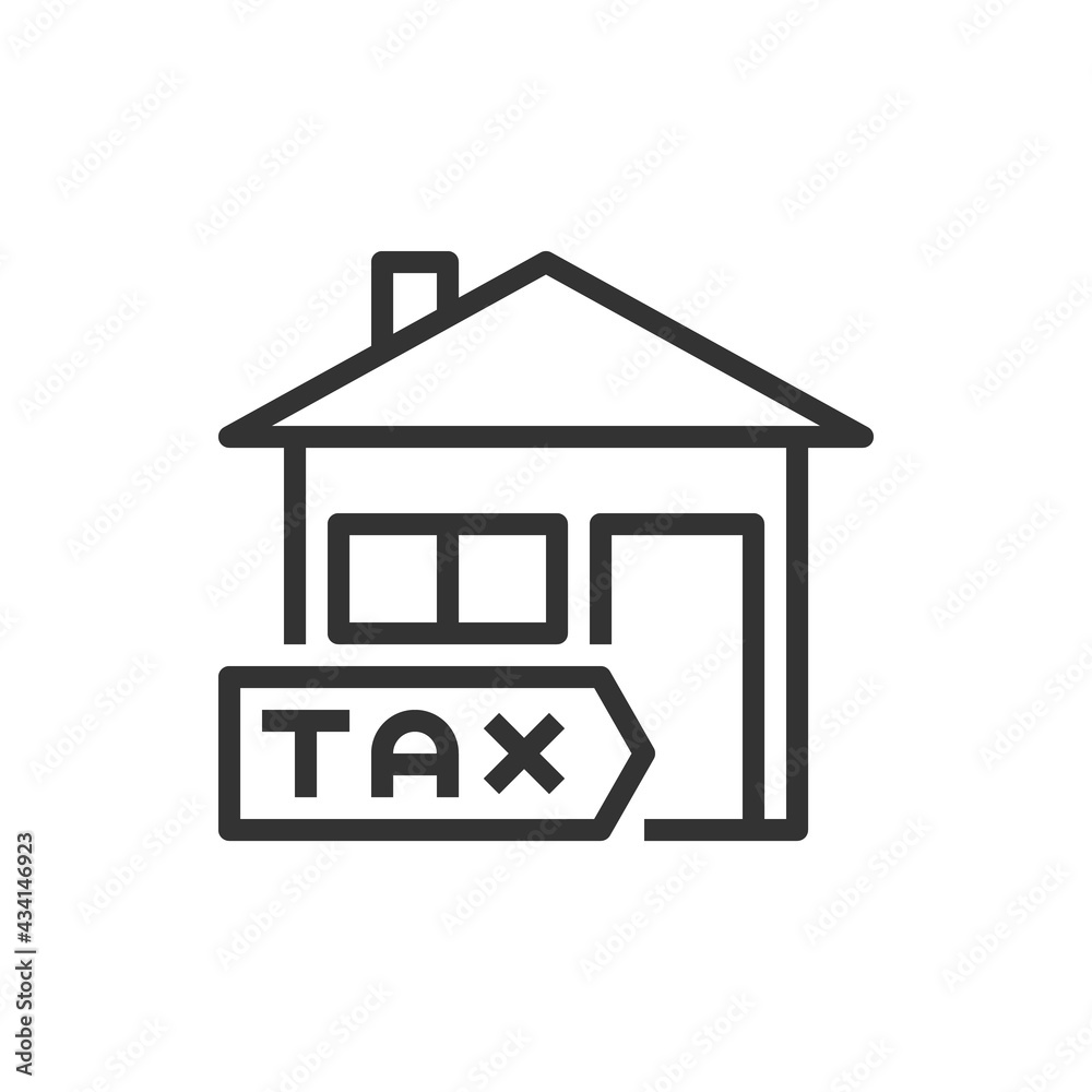 House icon line vector illustration House icon line vector illustration