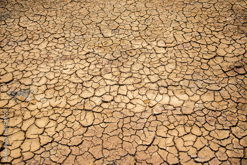dry soil texture as a hot tempetature summer background