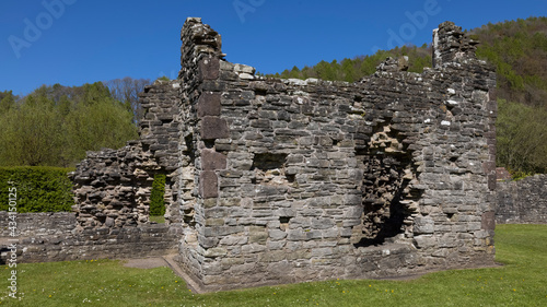 Small ruined chapel at Tintern Abbey, Monmouthshire, Wales, UK