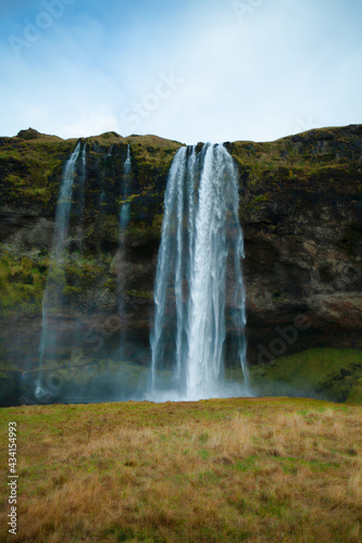 Seljalandsfoss waterfall in summer, Iceland © vladislavmavrin