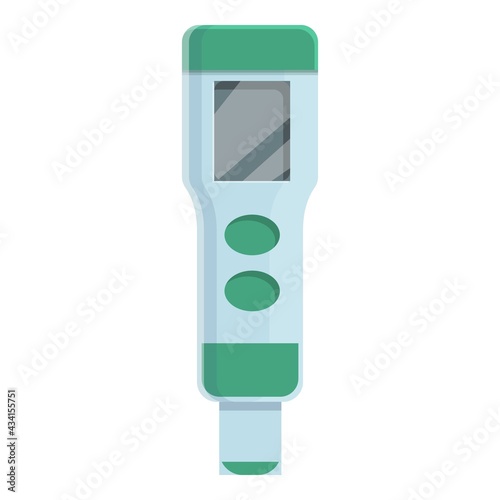 Ph meter home stick icon. Cartoon of Ph meter home stick vector icon for web design isolated on white background