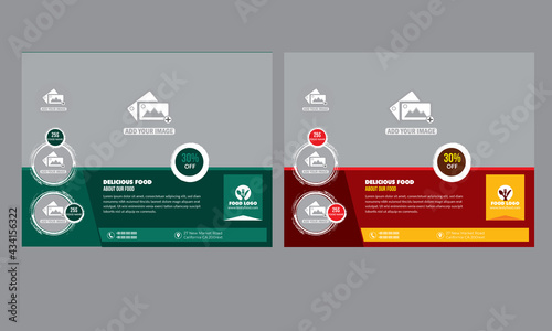 Fast food flyer template
