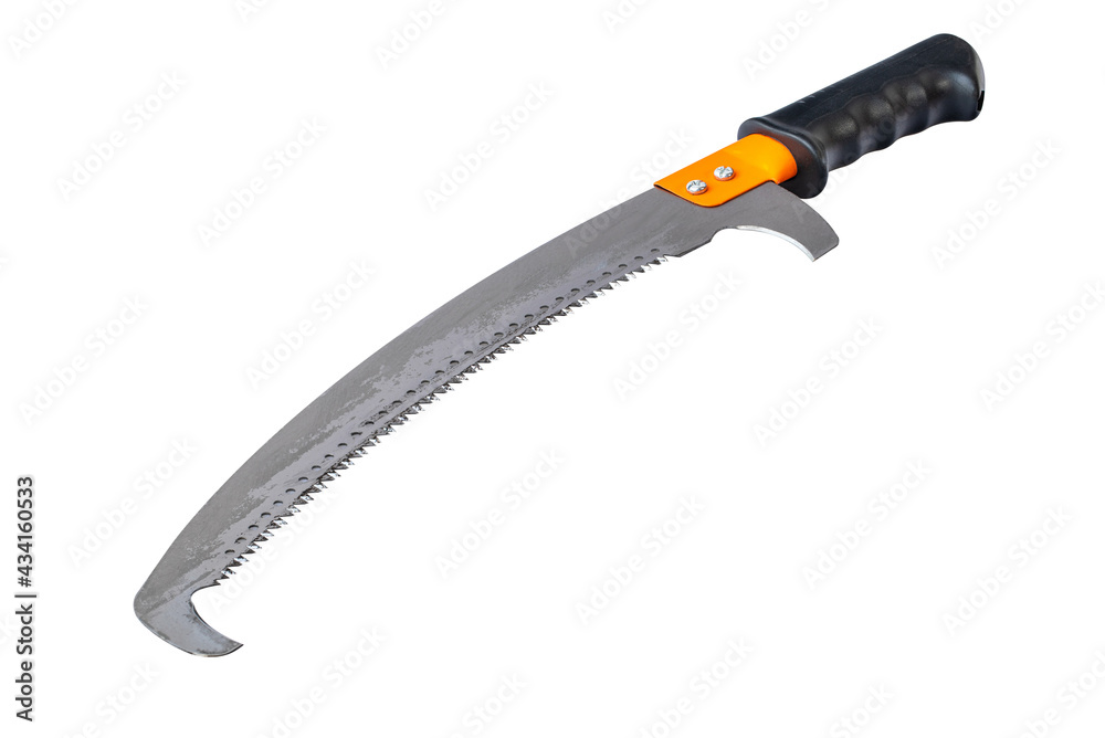 Pruning saw isolated on white background. Pruning saw isolated on white background.