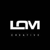 LOM Letter Initial Logo Design Template Vector Illustration