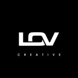 LOV Letter Initial Logo Design Template Vector Illustration