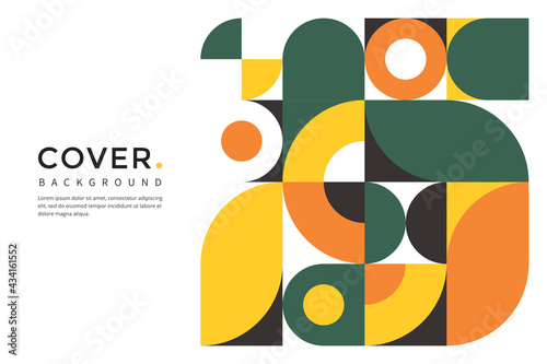 Abstract modern geometric cover background