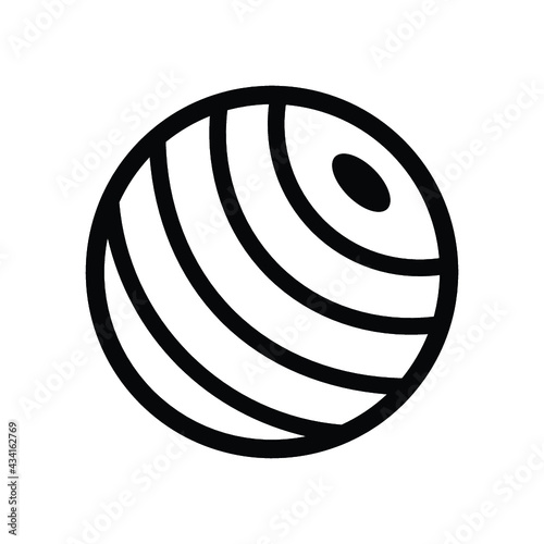 lawn bowls icon design vector