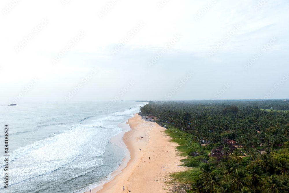 Mesmerizing view of a beautiful seascape under a cloudy sky