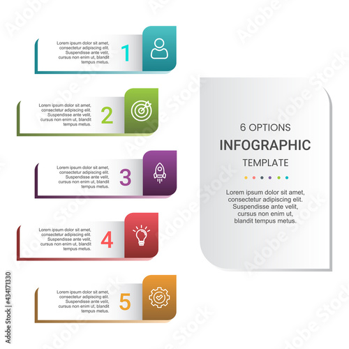 Wallpaper Mural Presentation business infographic template with 4 options. Vector illustration. Torontodigital.ca