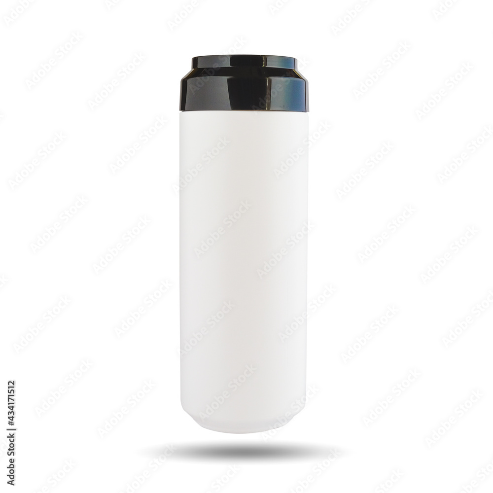 White medical container wth cap on white background White medical container wth cap on white background