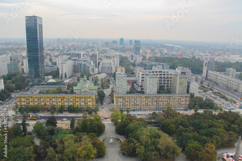 bird s eye view of Warsaw