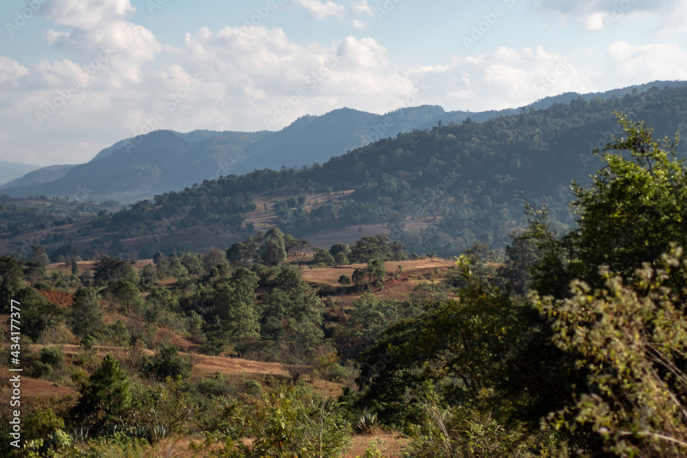 Beautiful valley landscape in magical Myanmar Beautiful valley landscape in magical Myanmar