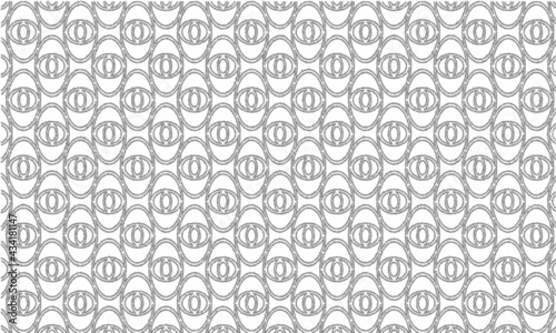 gray pattern background with figures in the shapes of eyes.